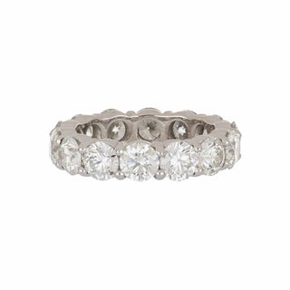 Vintage 1970 18K White Diamond Eternity Band