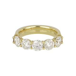 18K Gold Diamond Half Band