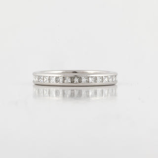 Estate Platinum Princess Cut Diamond Eternity Band