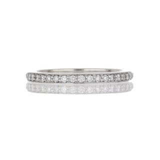 Estate 14K White Gold Diamond Eternity Band