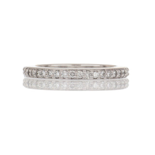 Estate 14K White Gold Diamond Eternity Band