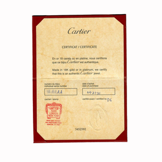 Estate Cartier Platinum Diamond Eternity Band