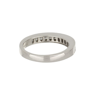 Estate Platinum Princess-Cut Diamond Half Band