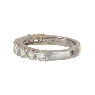 Tenenbaum Workshop White 14K Gold Round Brilliant-Cut Diamonds Half Band