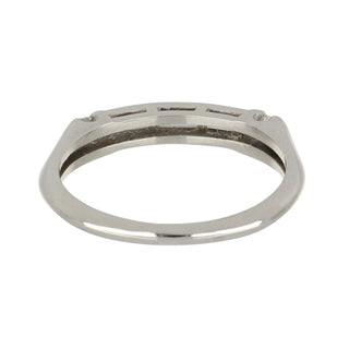 Estate Platinum Diamond 5 Stone Band