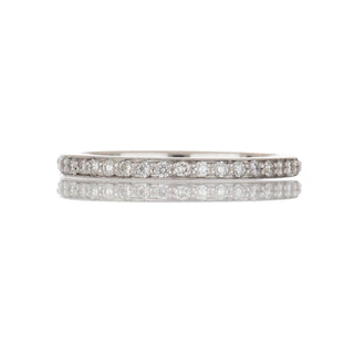 Estate 14K White Gold Diamond Eternity Band