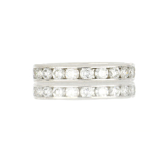 2000s Tiffany & Co. Platinum Round Cut Diamonds Eternity Band