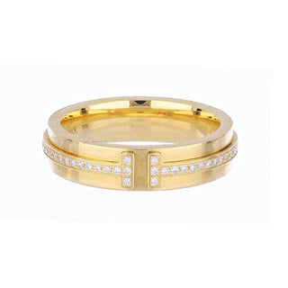 Estate Tiffany & Co. 18K Gold Diamond Eternity Band