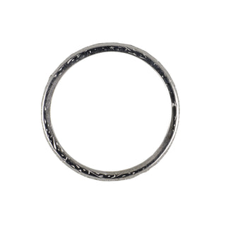 Art Deco Platinum Single-Cut Diamond Eternity Band