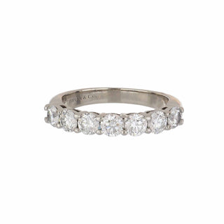 Estate Tiffany & Co. Platinum Diamond Half Band
