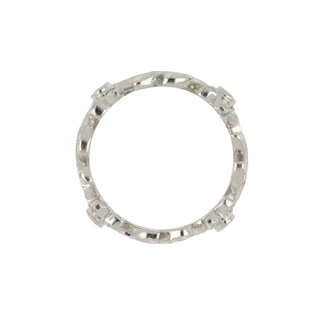 Estate Jack Kelege Platinum Diamond Floral Band