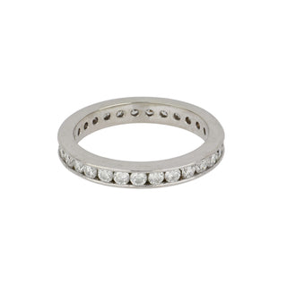 Estate 14K White Gold Diamond Eternity Band