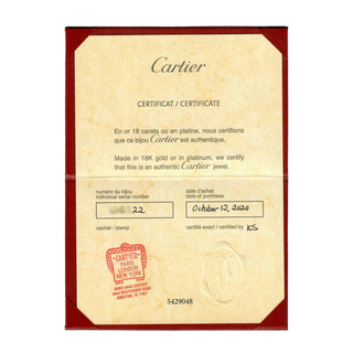 Estate Cartier 18K Rose Gold Six Diamond Love Ring