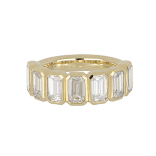 Tenenbaum 18K Emerald-Cut Diamond Half Band