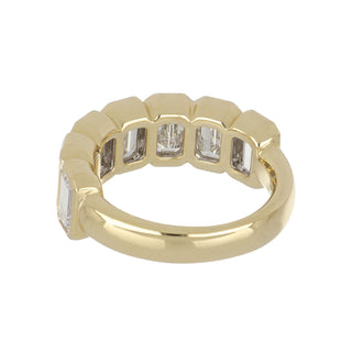 Tenenbaum 18K Emerald-Cut Diamond Half Band