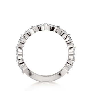 Michael M 18K White Gold Marquise Diamond Band