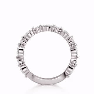 Michael M 18K White Gold R833B Wedding Band