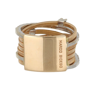 Estate Marco Bicego 18K Gold Seven-Row Goa Band with Diamonds