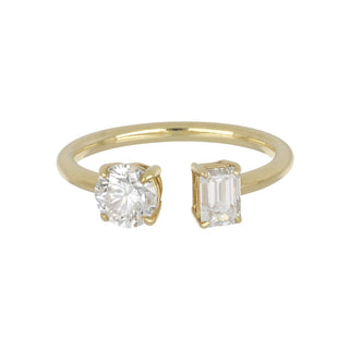 Tenenbaum 18K Gold Diamond Toi et Moi Ring