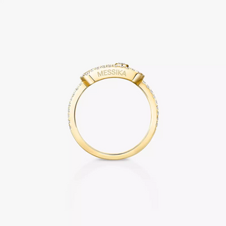Messika 18K Gold Move Uno Pave Diamond Ring