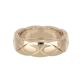 Estate Chanel COCO Crush Quilted Band with Diamonds