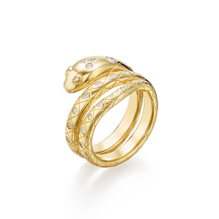 Temple St. Clair 18K Gold Diamond Delphi Serpent Ring