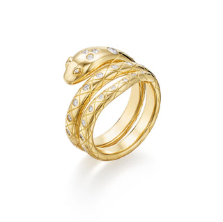 Temple St. Clair 18K Gold Diamond Delphi Serpent Ring