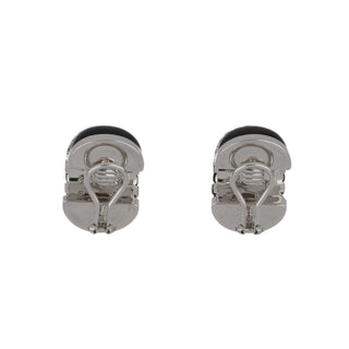 Seaman Schepps 18K White Gold Ebony Shrimp Earrings with Diamonds