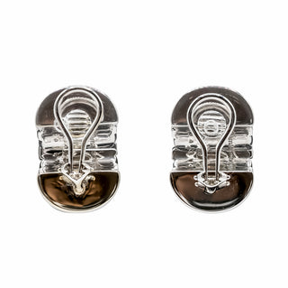 Seaman Schepps 18K White Gold Ebony Shrimp Earrings with Diamonds