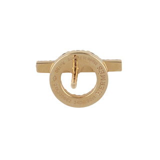 Estate Hermes Finesse Rose Gold Diamond Stud Earrings