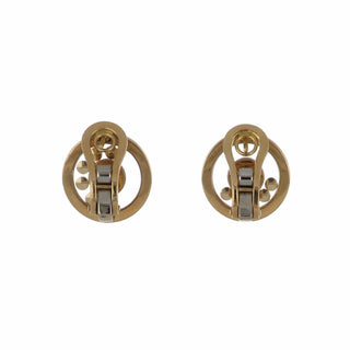 Estate Chopard 18K Gold Diamond Clip Earrings