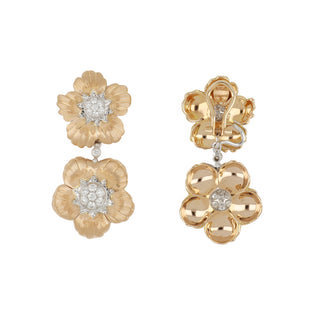 Buccellati 18K Rose Gold Daphne Diamond Earrings