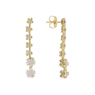 Tenenbaum Workshop 18K Diamond Cluster Drop Earrings