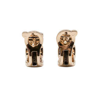 Estate Chanel 18K Rose Gold COCO Crush Diamond Earrings