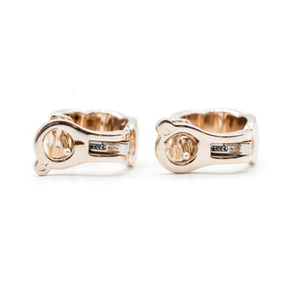 Estate Chanel 18K Rose Gold COCO Crush Diamond Earrings
