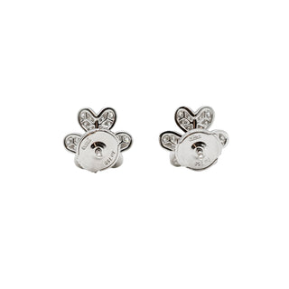 Estate Van Cleef & Arpels 18K White Gold Mini Frivole Diamond Earrings