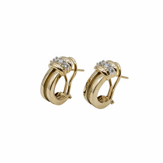 Vintage Tiffany & Co. 18K Gold Atlas Diamond Earrings