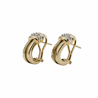Vintage Tiffany & Co. 18K Gold Atlas Diamond Earrings