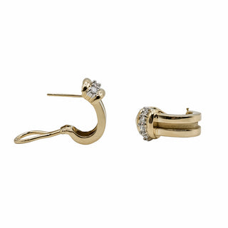 Vintage Tiffany & Co. 18K Gold Atlas Diamond Earrings