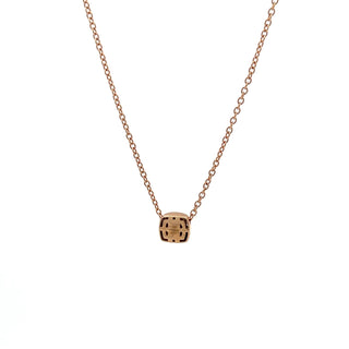 Antonio Papini 18K Rose Gold Brown Diamond Pendant Necklace