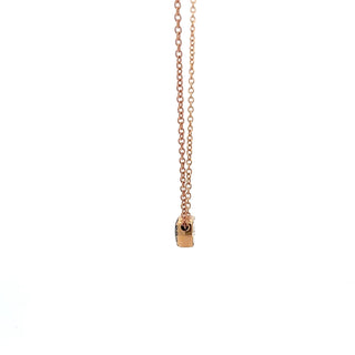 Antonio Papini 18K Rose Gold Brown Diamond Pendant Necklace