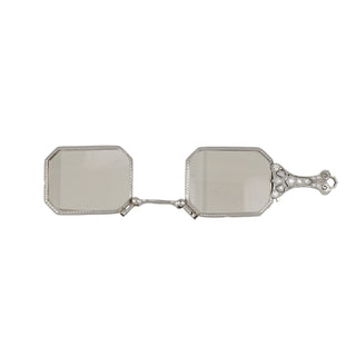 Art Deco Tiffany & Co. Platinum Lorgnette Spectacle Drop Pendant