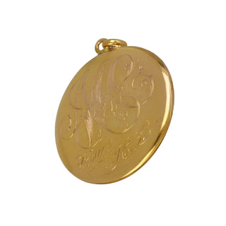 Vintage 1970s 14K Lion Locket with Rubies