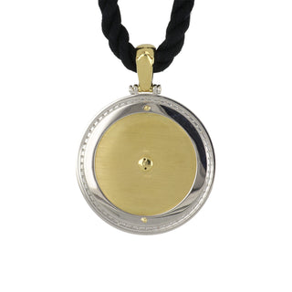 Estate Italian 18K Diamond Moveable Zodiac Medallion