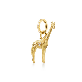 Temple St. Clair Small Twiga Giraffe Pendant with Diamonds