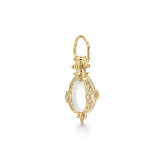 Temple St. Clair 18K Gold Small Lunar Phase Rock Crystal Amulet