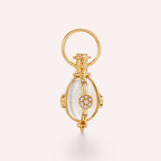 Temple St. Clair 18K Gold Small Lunar Phase Rock Crystal Amulet