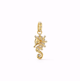 Temple St. Clair 18K Gold Diamond Seahorse Pendant