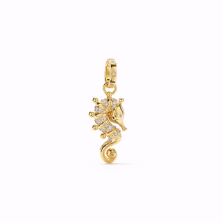 Temple St. Clair 18K Gold Diamond Seahorse Pendant