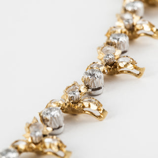 Vintage Buccellati 18K Two-Tone Gold Pearl & Diamond Fringe Necklace